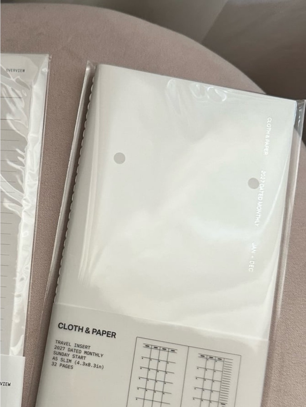 2027 Dated Travel notebook (Monthly)